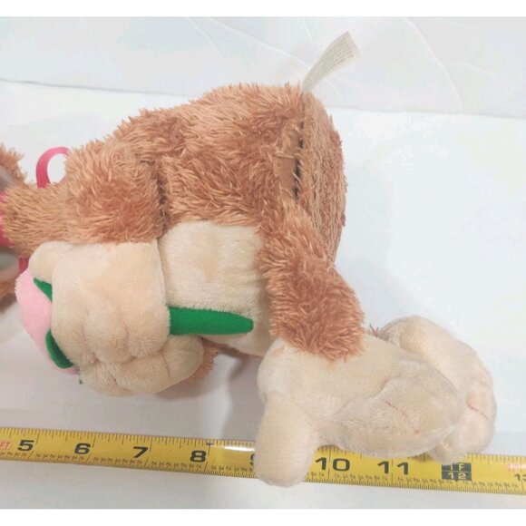 Animated & Singing Valentine Punky Cat Holding A Rose Sound N Light Animatronics - Picture 12 of 14